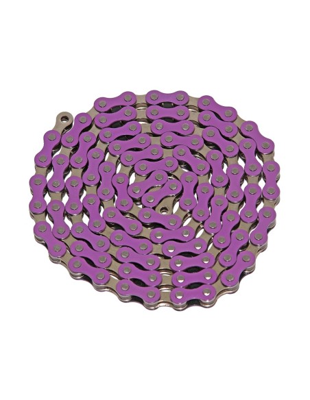 YBN Chain 1/2x1/8x112 1/Speed Purple/Chrome.